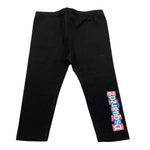 DSQUARED2 leggins tinta unita con logo Nero per Neonata DQ2494 NERO DSQUARED2 