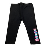 DSQUARED2 leggins tinta unita con logo Nero per Neonata DQ2494 NERO DSQUARED2 