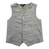 Imperial Kids Solid Color Waistcoats Grey For Boys