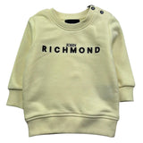John Richmond Felpa Chiusa Girocollo Tinta Unita con Stampa per Neonato RIP26002FE GIALLO JOHN RICHMOND 