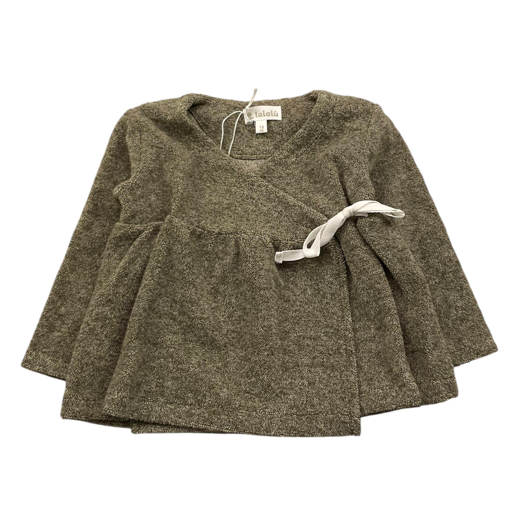 LALALU' cardigan tinta unita Verde per Neonata MGL11NX VERDE LALALU' 