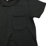 Aventiquattrore Solid Color T-Shirt with Black Pocket for Newborns