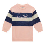 GUESS abito girocollo tinta unita con fantasia Rosa per Bambina K4BK03Z2V70 ROSA GUESS 
