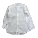 Cesare Paciotti Long Sleeve Shirt Korean Collar White for Kids