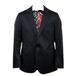 Just Cavalli Giacca Tinta Unita Monopetto per Bambino JBP26048GC NERO JUST CAVALLI 