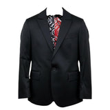 Just Cavalli Giacca Tinta Unita Monopetto per Bambino JBP26048GC NERO JUST CAVALLI 
