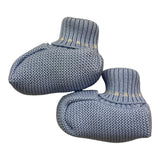 MARLU' babbucce tinta unita con ricami Azzurro per Neonato BABBBIA AZZURRO MARLU' 