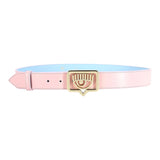 Chiara Ferragni Two-Tone Belt With Pink Logo For Girls