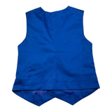 Manuell & Frank Gilet Tinta Unita con Fantasia per Bambino MF5140RX COBALTO MANUELL & FRANK 