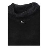 TWINSET abito tinta unita con pelliccia Nero per Bambina 242GJ3200 NERO TWINSET 