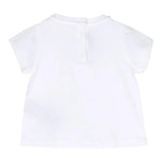 BALMAIN t-shirt girocollo tinta unita con stampa Bianco per Neonato BT8561 BIANCO BALMAIN 