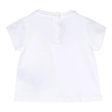 BALMAIN t-shirt girocollo tinta unita con stampa Bianco per Neonato BT8561 BIANCO BALMAIN 