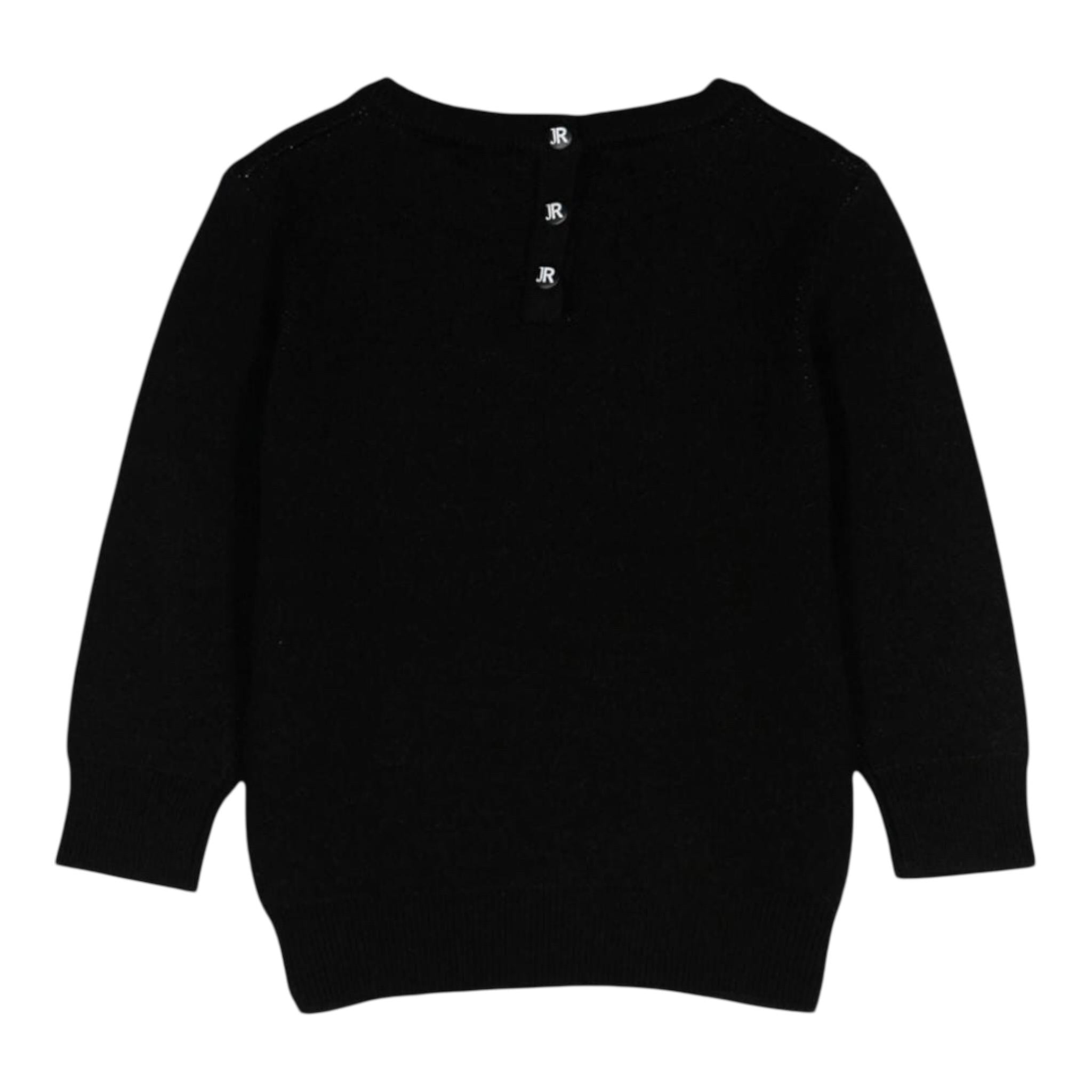 JOHN RICHMOND maglia tinta unita girocollo con stampa Nero per Neonato RIA24068MAXXX NERO JOHN RICHMOND 