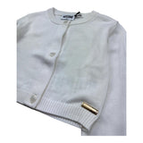 Moschino Coprispalle Tinta Unita con Bottoni per Bambina HDW02G PANNA MOSCHINO 