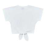 Disclaimer T-Shirt Girocollo Tinta Unita con Logo per Bambina 25EDK58513 BIANCO DISCLAIMER 