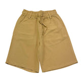Never Too Bermuda Tinta Unita con Elastico In Vita per Bambino NT1675B BEIGE NEVER TOO 