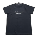 Daniele Alessandrini T-Shirt Crew Neck Solid Color With Black Logo Print for Kids