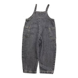 PLAY UP salopette in denim tinta unita Nero per Neonata PA011AP11503 NERO PLAY UP 