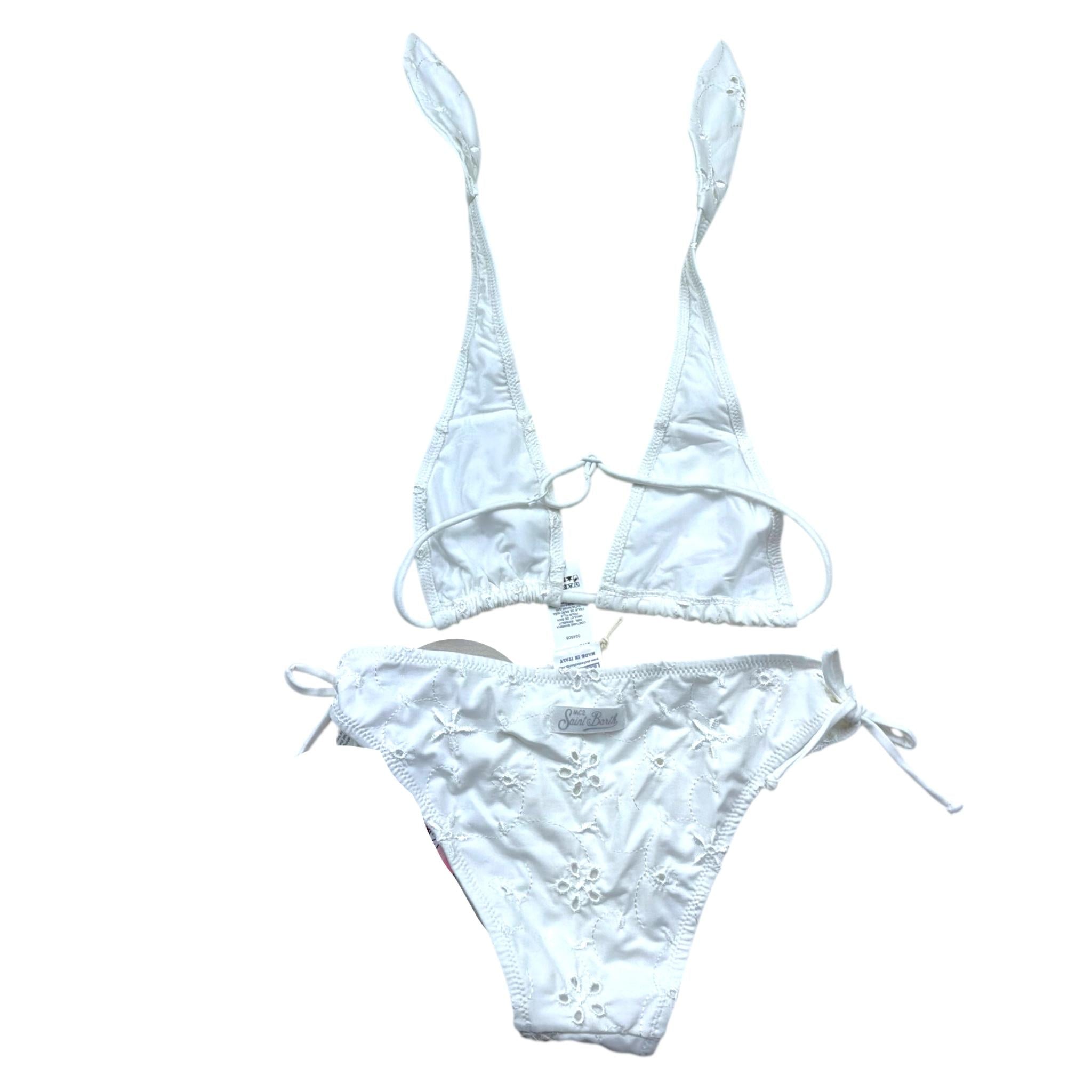 Saint Barth Costume 2 Pezzi Triangolo-Slip per Bambina ARAYANNA BIANCO SAINT BARTH 