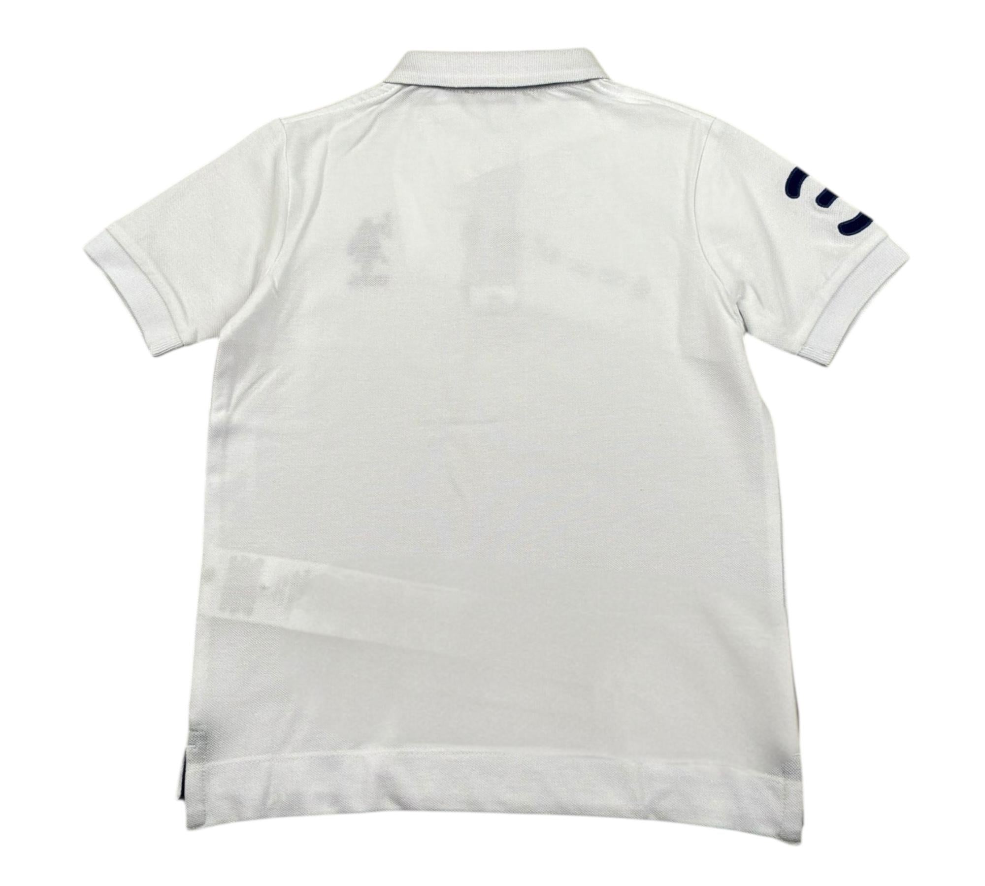 U.S. Polo Assn Polo Mezza Manica Tinta Unita con Logo per Bambino US41597 BIANCO U.S. POLO ASSN 