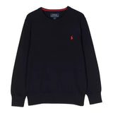 Ralph Lauren Maglia Girocollo Tinta Unita con Stampa per Neonato 321799887031N BLU RALPH LAUREN 