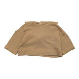 Caffe' D'Orzo Crop Sweatshirt Model Perforated With Biscuit Hood For Girls
