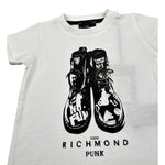 John Richmond T-Shirt tinta unita con Stampa Bianco per Neonato RIP23067CF BIANCO JOHN RICHMOND 