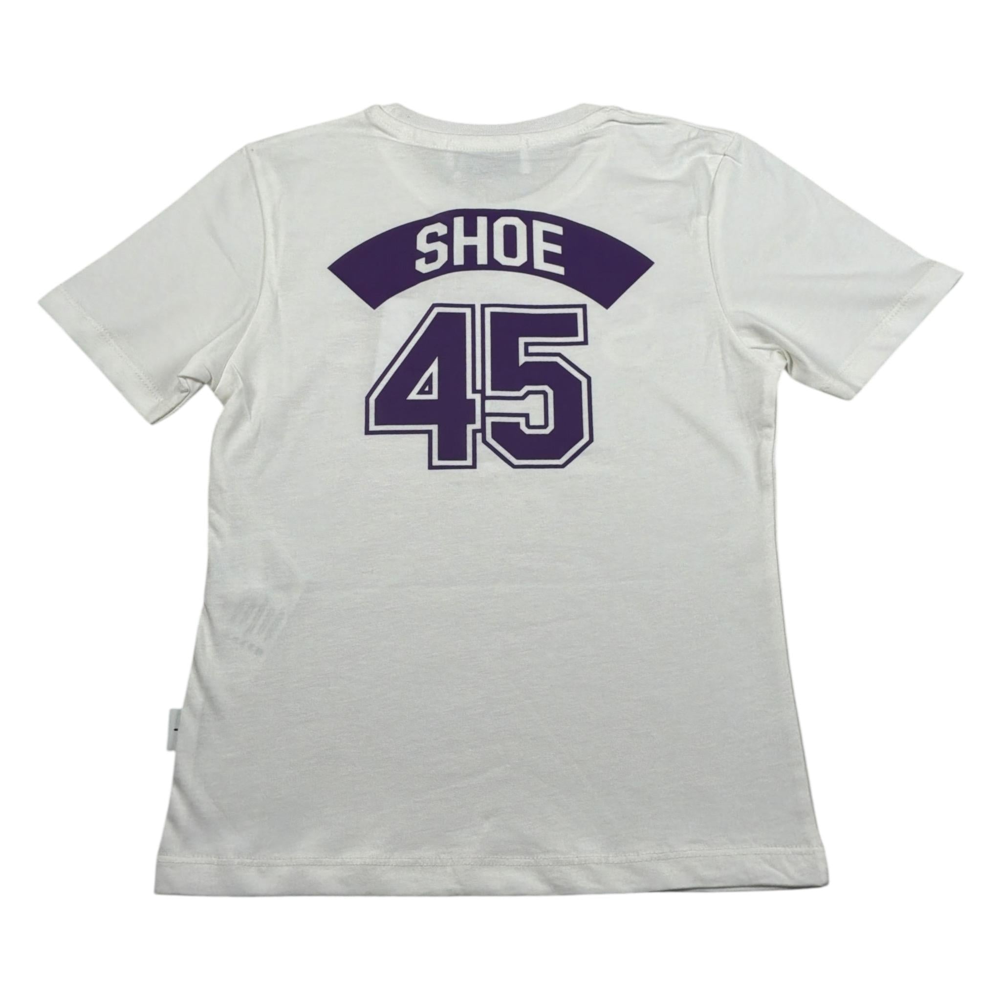 Shoe T-Shirt Girocollo tinta unita con Logo Bianco per Bambino SHSS25B90 BIANCO SHOE 