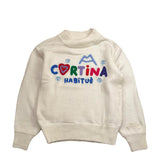 SAINT BARTH maglia mezzo collo tinta unita con stampa Bianco per Bambina DANY010 BIANCO SAINT BARTH 