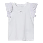 Guess T-Shirt Tinta Unita con Stampa per Neonata K5RI14K6YW4N BIANCO GUESS 