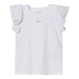 Guess T-Shirt Tinta Unita con Stampa per Neonata K5RI14K6YW4N BIANCO GUESS 