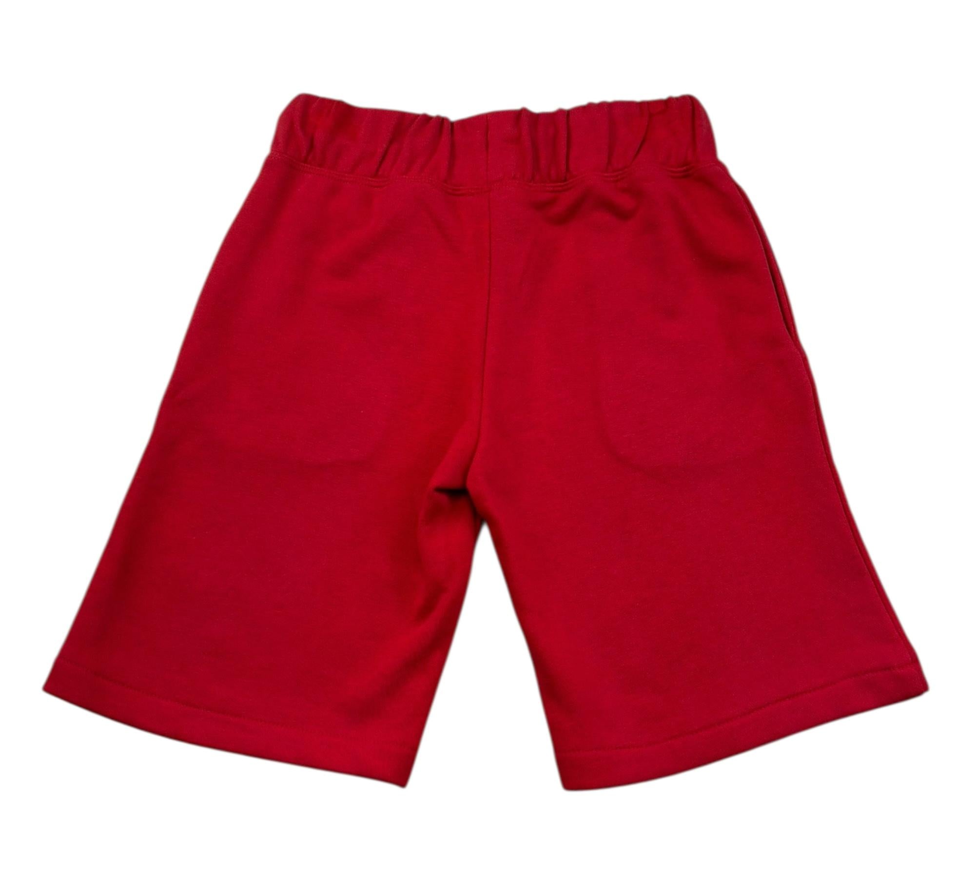 Just Cavalli Bermuda Felpa Tinta Unita con Logo per Bambino JBP26020BE ROSSO JUST CAVALLI 