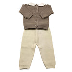 BABY LORD completo3 pezzi maglia-pantalone-babbucce Fango per Neonato 5166 FANGO BABY LORD 