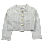 M+E' Giubbino In Denim Tinta Unita per Neonata UE1694X BIANCO M+E' 