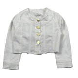 M+E' Giubbino In Denim Tinta Unita per Neonata UE1694X BIANCO M+E' 