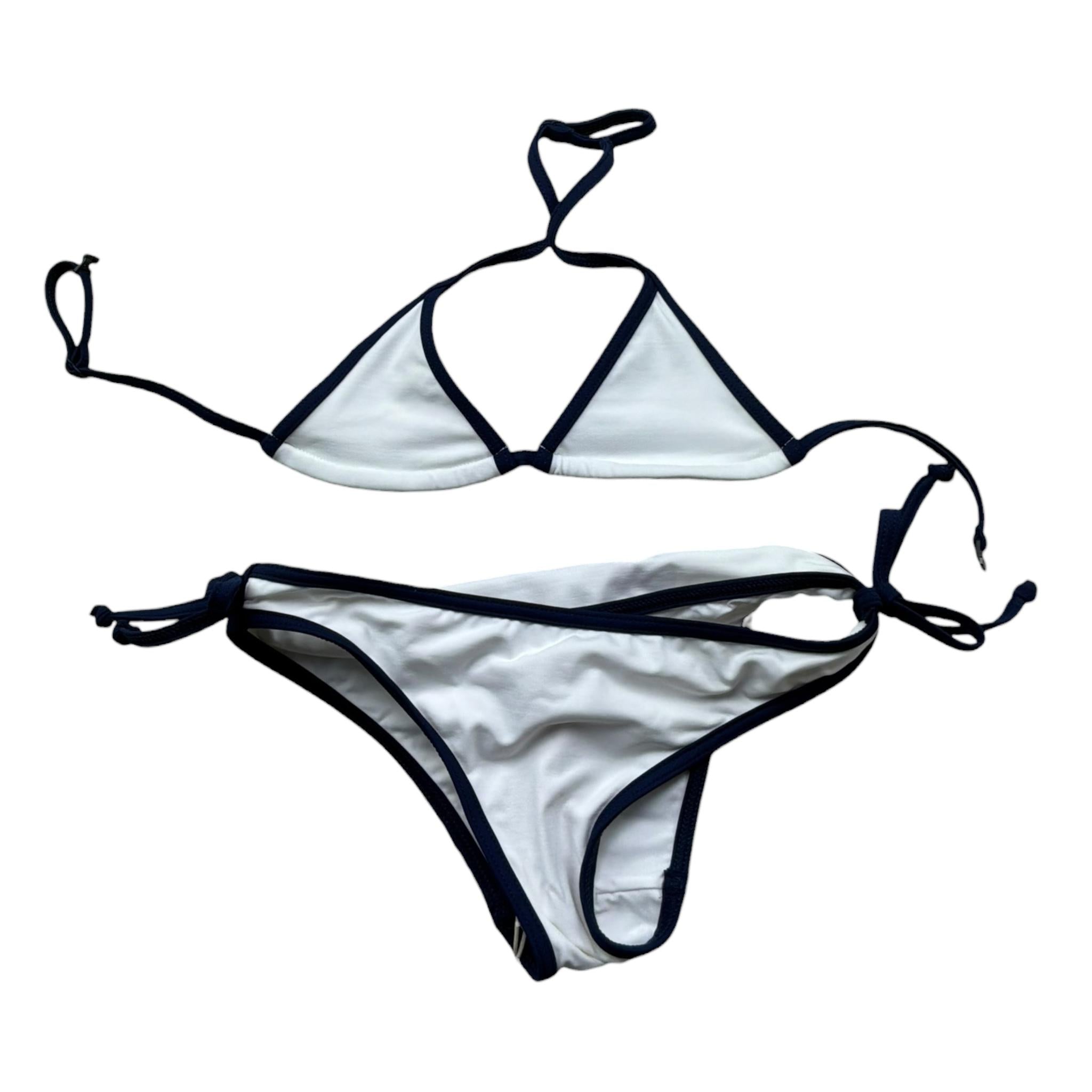 Saint Barth Costume 2 Pezzi Triangolo-Slip per Bambina 00663L BIANCO SAINT BARTH 