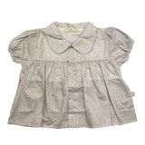 Baby Gi Shirt Half Sleeve Floral Pattern Beige For Newborn