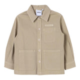 Aspesi Plain Shirt With Buttons Logo And Pocket Beige For Boys