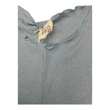 Caffe' D'Orzo Solid Color Blue Sleeveless Tank Top For Girls
