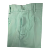Cecyle Solid Color Flared Pants With Elastic Waist Aqua Green For Girls