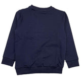 Cesare Paciotti Solid Color Crewneck Sweatshirt With Blue Logo Print For Newborns