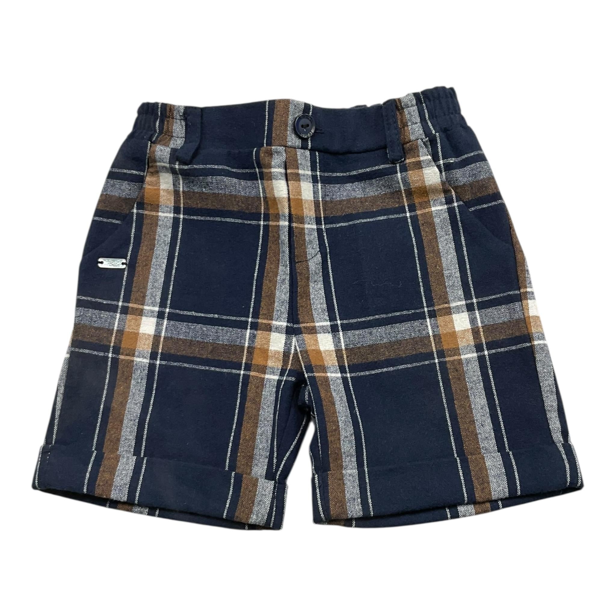 LE BEBE' bermuda tinta unita fantasia a quadri Blu per Bambino LBB3916J BLU LE BEBE' 