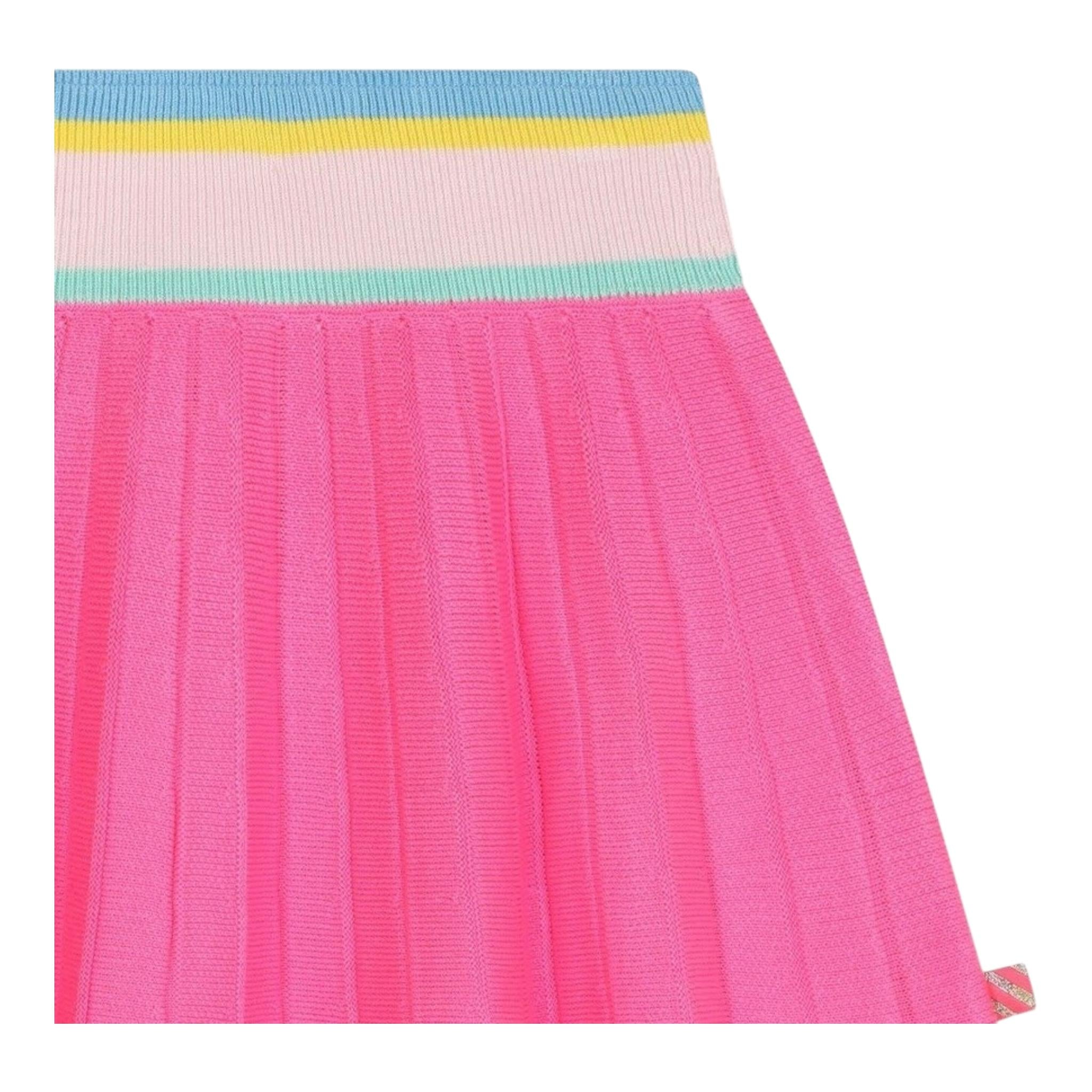 BillIEBLUSH gonna tinta unita con elastico in vita in contrasto Rosa per Bambina U20421X ROSA BillIEBLUSH 