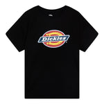 Dickies T-Shirt Girocollo tinta unita con Logo Nero per Bambino 520043378800100 NERO DICKIES 
