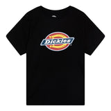 Dickies T-Shirt Girocollo tinta unita con Logo Nero per Bambino 520043378800100 NERO DICKIES 