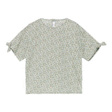 Il Gufo Camicia Mezza Manica Microfantasia per Bambina P25CC106C4139 BIANCO/VERDE IL GUFO 