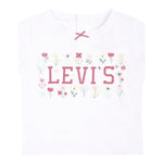 Levi'S T-Shirt Tinta Unita Girocollo con Stampa per Neonata FHNFJ BIANCO LEVI'S 