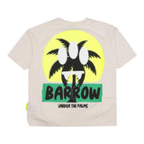 Barrow Kids T-Shirt Crew Neck Solid Color With Contrast Print Cream For Boys