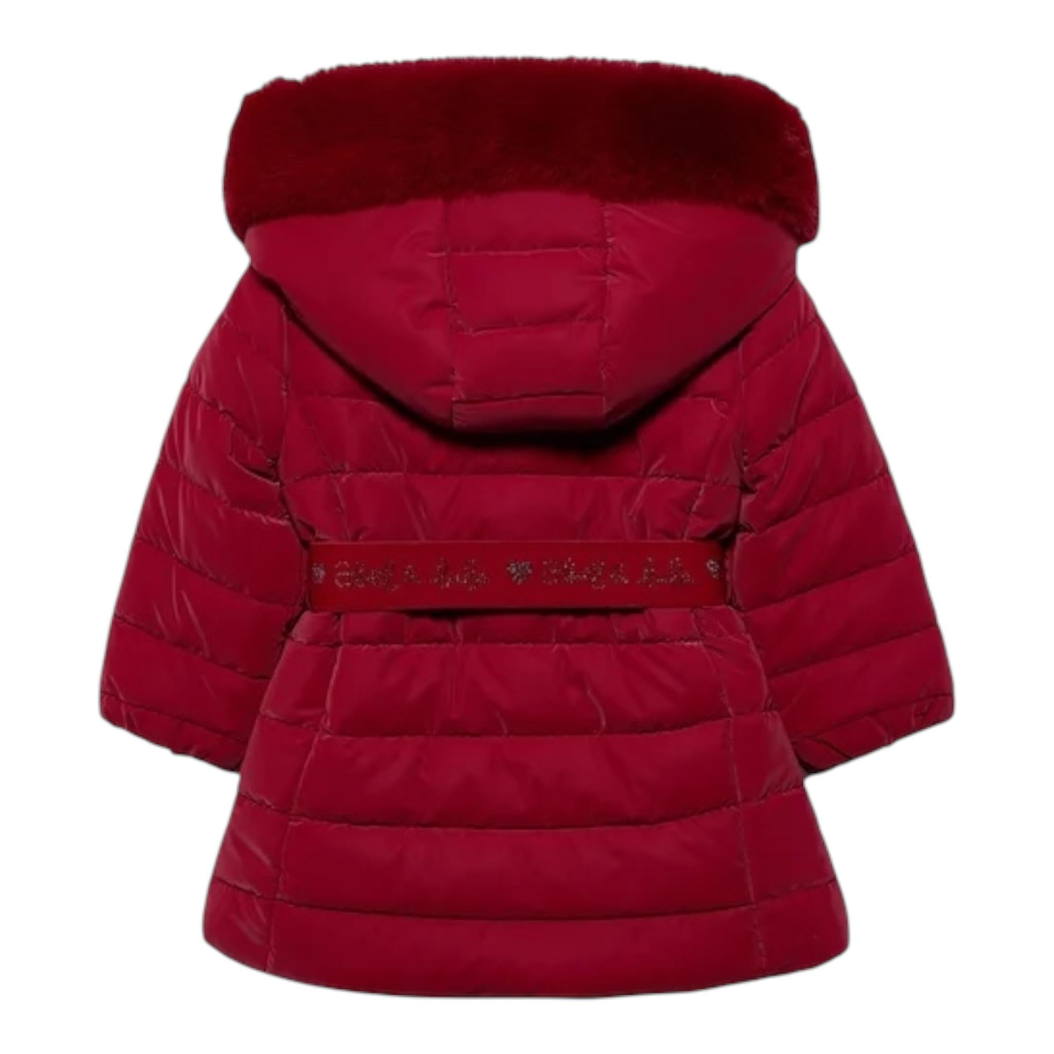 ABEL & LULA giubbino tinta unita con zip e cappuccio Rosso per Bambina 5839X ROSSO ABEL & LULA 