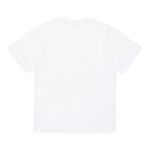 Diesel T-Shirt Girocollo Tinta Unita con Logo per Bambina J02022 BIANCO DIESEL 